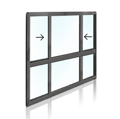 Sliding Window + Lowlite  XOX 1800 H x 2050 W