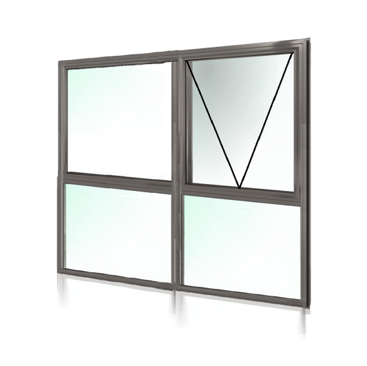 Awning Window OX + Lowlite 2057 H x 2410 W