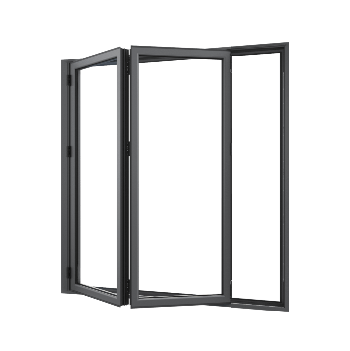Bifold Doors 2-STACKING LEFT (OPEN OUT) 2400 H x 1450 W