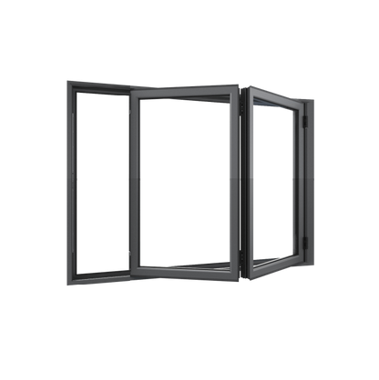 Bifold Window 2-STACKING RIGHT (OPEN OUT) 1500 H x 1450 W