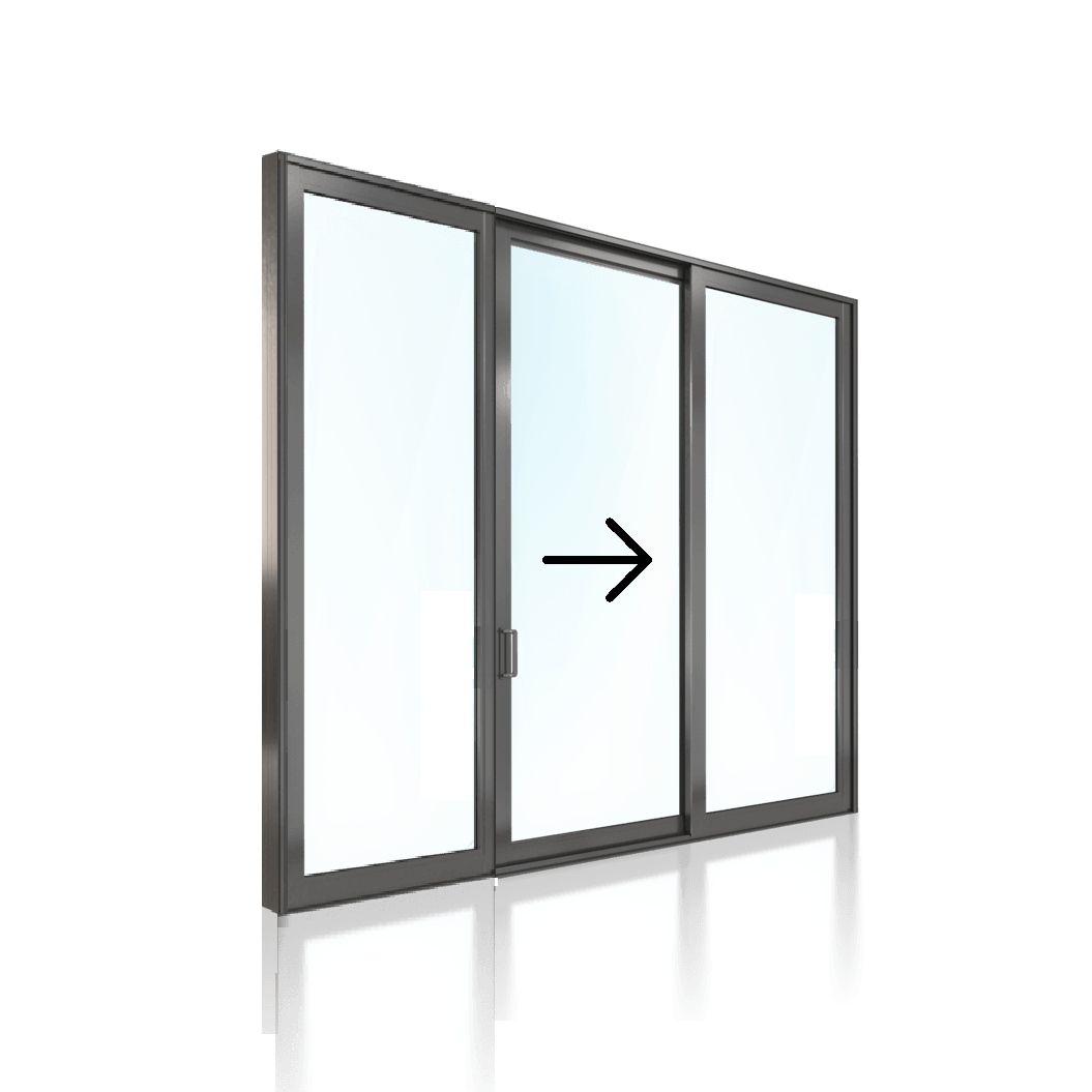 Sliding Door OXO RIGHT 2100 H x 3600 W