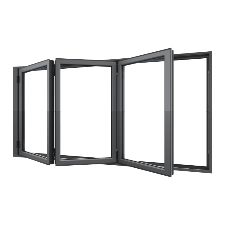 Bifold Window 3-STACKING LEFT (OPEN OUT) 1500 H x 2150 W