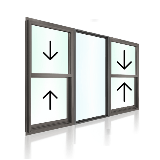 Double Hung Window XOX 1372 H x 2650 W