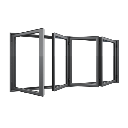 Bifold Window 1-STACKING LEFT / 3 RIGHT (OPEN OUT) 1500 H x 2150 W