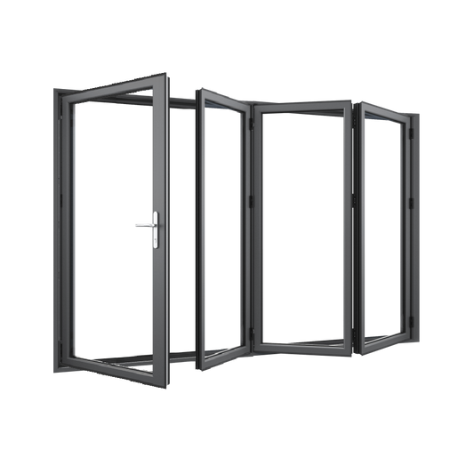 Bifold Doors 3-STACKING RIGHT / 1-LEFT (OPEN OUT) 2400 H x 2900 W