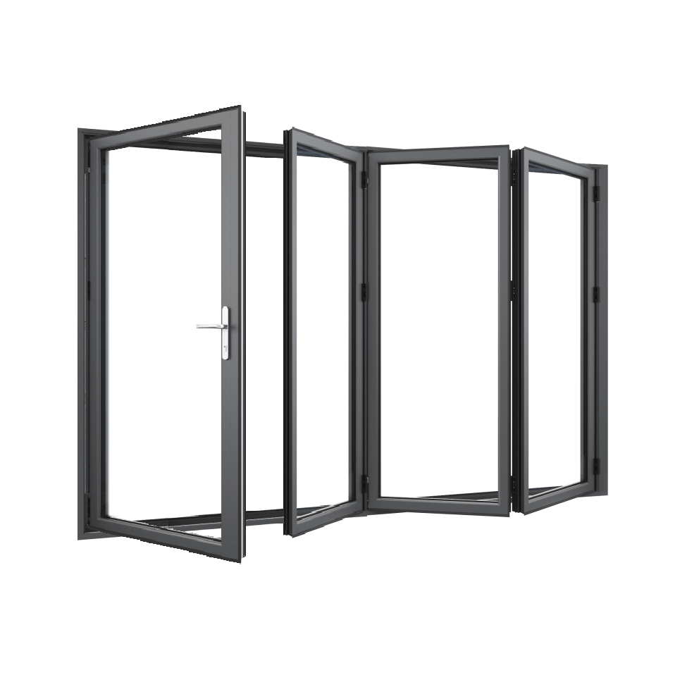 Bifold Doors 3-STACKING RIGHT / 1-LEFT (OPEN OUT) 2100 H x 2900 W