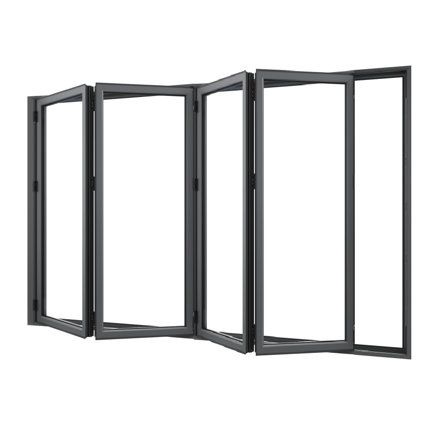 Bifold Doors 4-STACKING LEFT (OPEN OUT) 2400 H x 3610 W