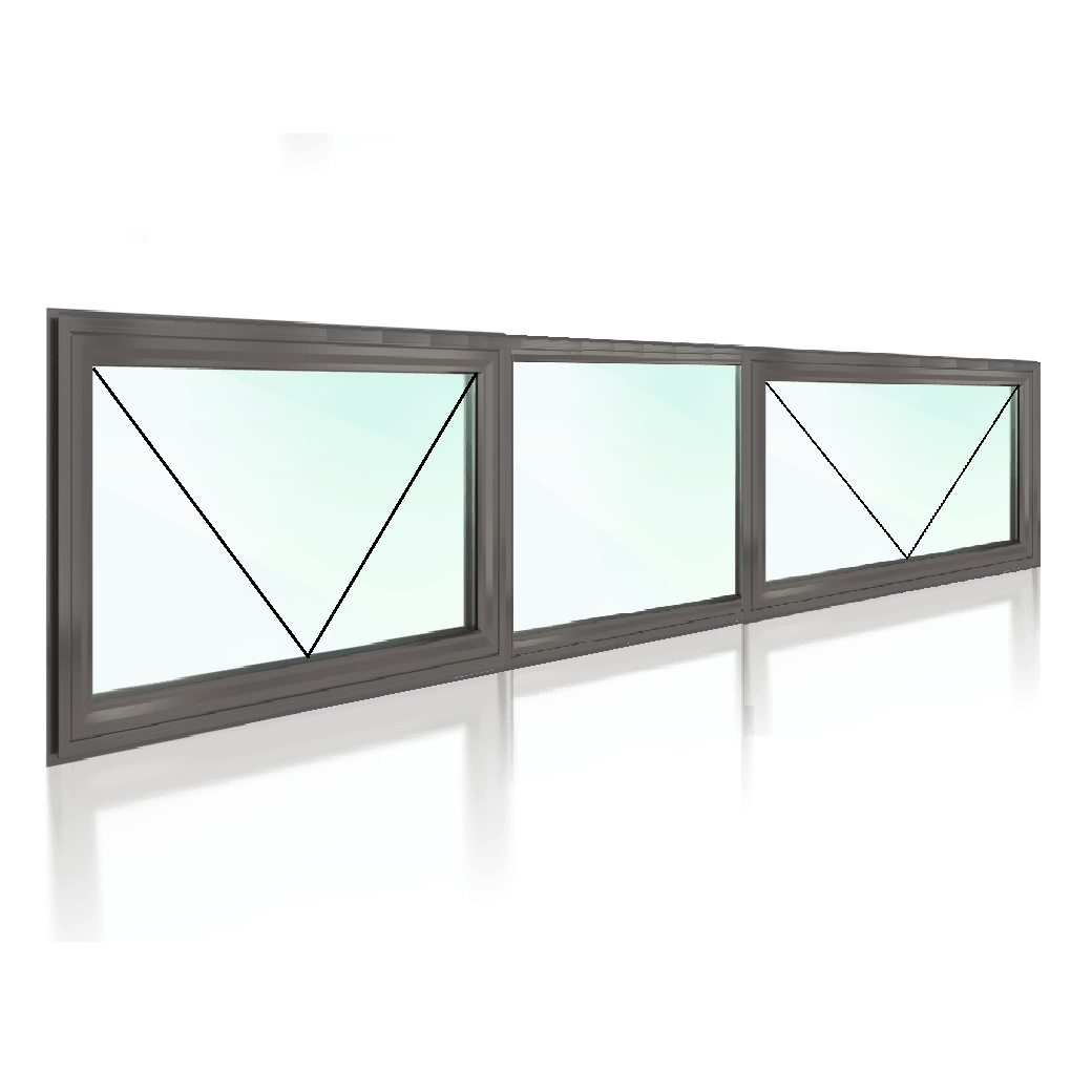 Awning Window XOX 1200 H x 2650 W