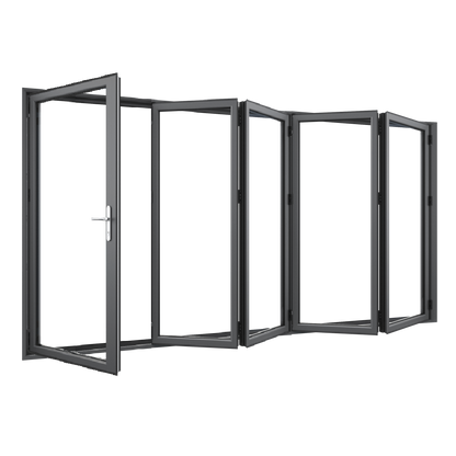 Bifold Doors 4-STACKING RIGHT / 1-LEFT (OPEN OUT) 2100 H x 4510 W