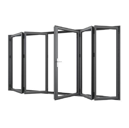 Bifold Doors 3-STACKING RIGHT / 2-LEFT (OPEN OUT) 2100 H x 3600 W