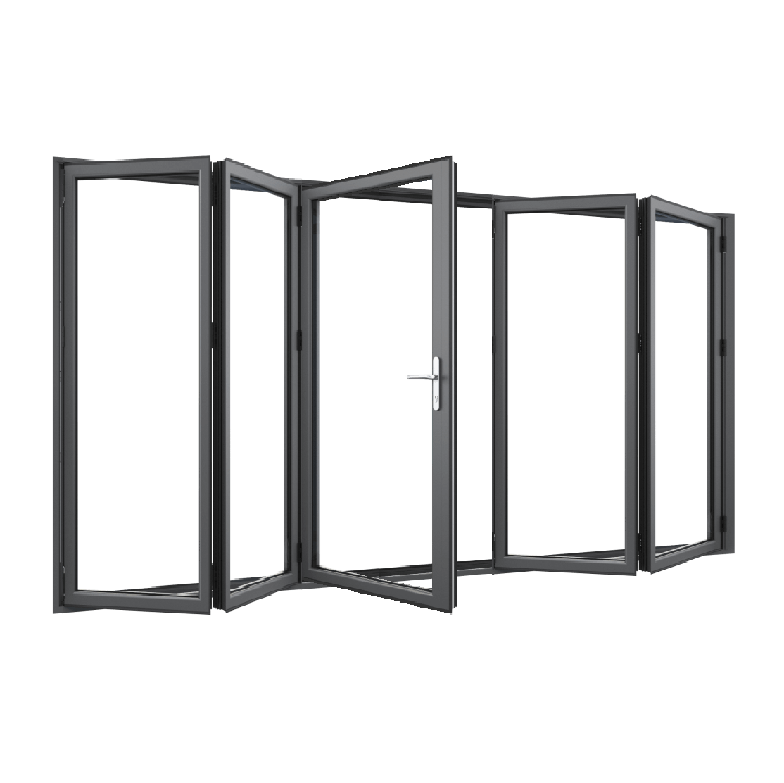 Bifold Doors 2-STACKING RIGHT / 3-LEFT (OPEN OUT) 2100 H x 4510 W