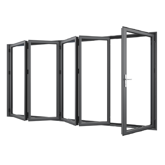 Bifold Doors 1-STACKING RIGHT / 4-LEFT (OPEN OUT) 2400 H x 3600 W