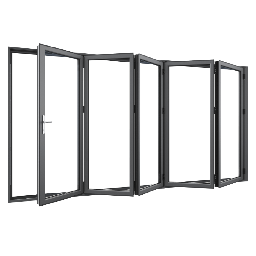 Bifold Doors 5-STACKING RIGHT (OPEN OUT) 2100 H x 3600 W