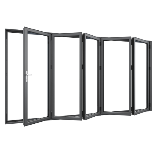 Bifold Doors 5-STACKING RIGHT (OPEN OUT) 2400 H x 4510 W