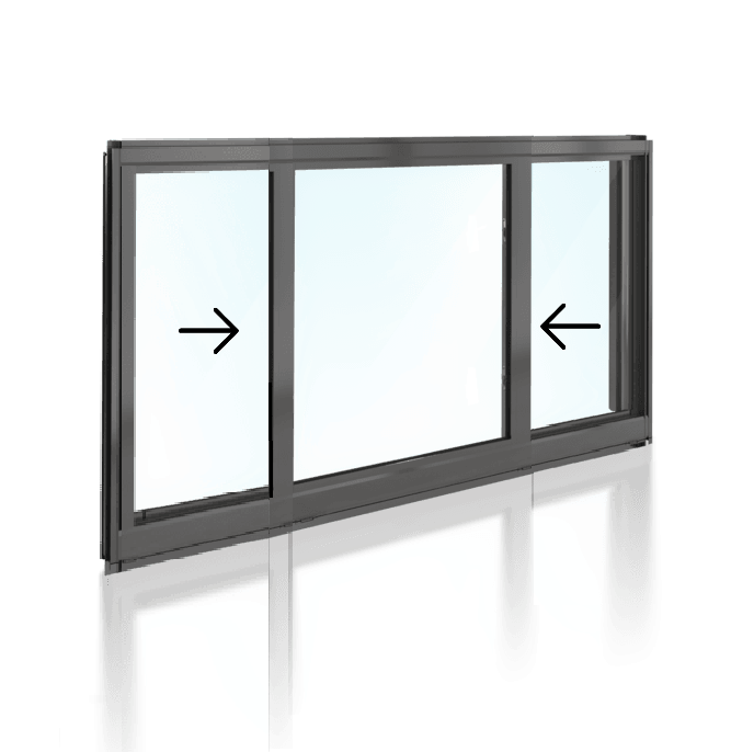 Sliding Window XOX 1200 H x 2410 W
