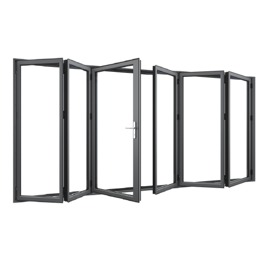 Bifold Doors 3-STACKING RIGHT / 3-LEFT (OPEN OUT) 2400 H x 4300 W