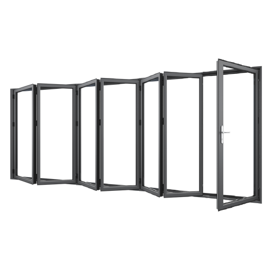 Bifold Doors 1-STACKING RIGHT \ 6 LEFT (OPEN OUT) 2100 H x 6350 W