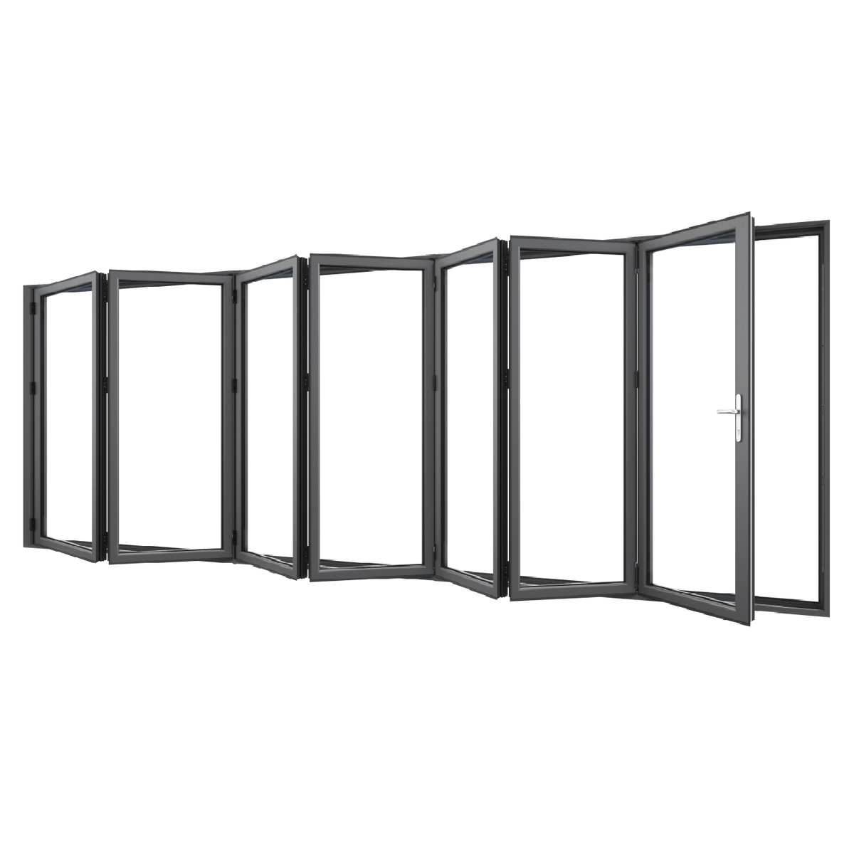 Bifold Doors 7-STACKING LEFT (OPEN OUT) 2100 H x 5000 W