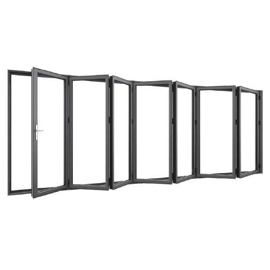 Bifold Doors 7-STACKING RIGHT (OPEN OUT) 2100 H x 5000 W